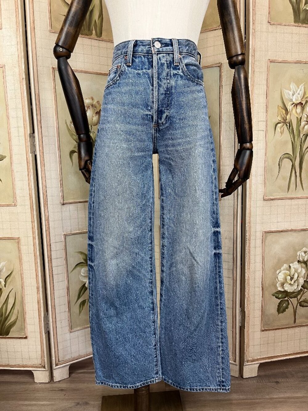 Aritzia High Waist Denim Forum Blue Jeans